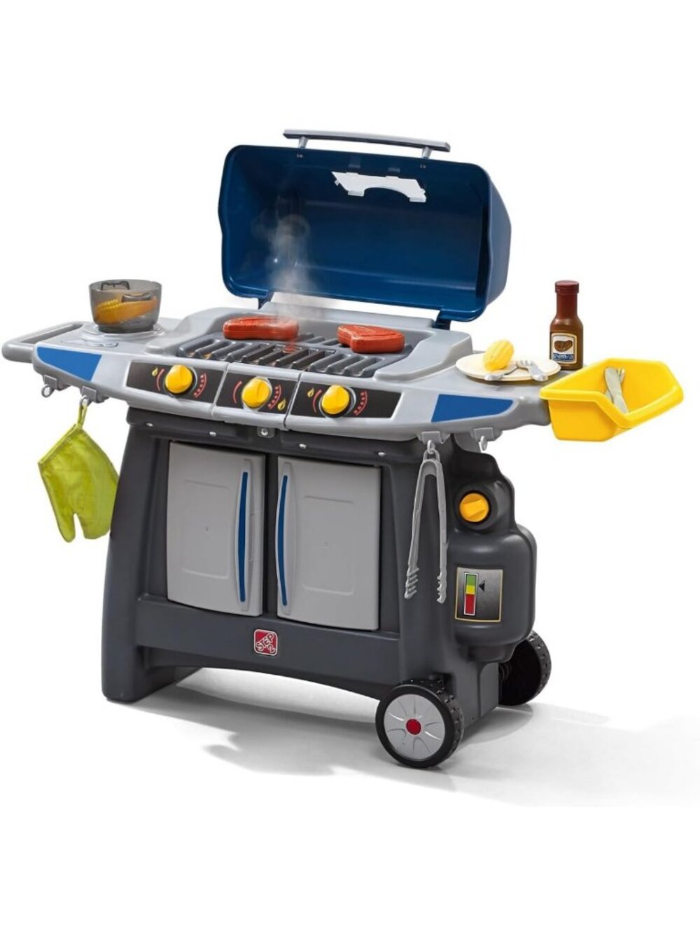 Kids BBQ Grill Playset with Sounds & Smoke Effects | Fun Outdoor Cooking Toy